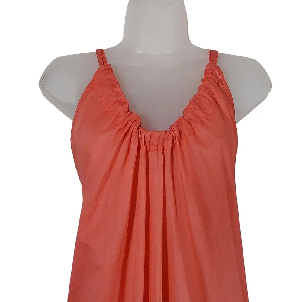 NWT J. Crew Cotton Voile Sheer Sundress Coral Beach/Pool/Vacation/Summer - XL
